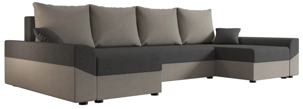 Supermobel Canapea extensibilă în formă de U DENVER N, 311x90x140, sawana 05/sawana 21