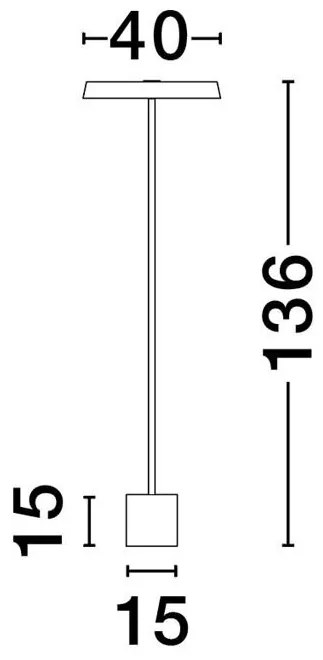 Lampa de podea LED design modern VETRO alb, D-40cm