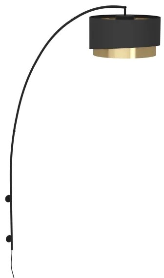 Aplică Eglo 390406 MANDERLINE 1xE27/40W/230V negru/auriu