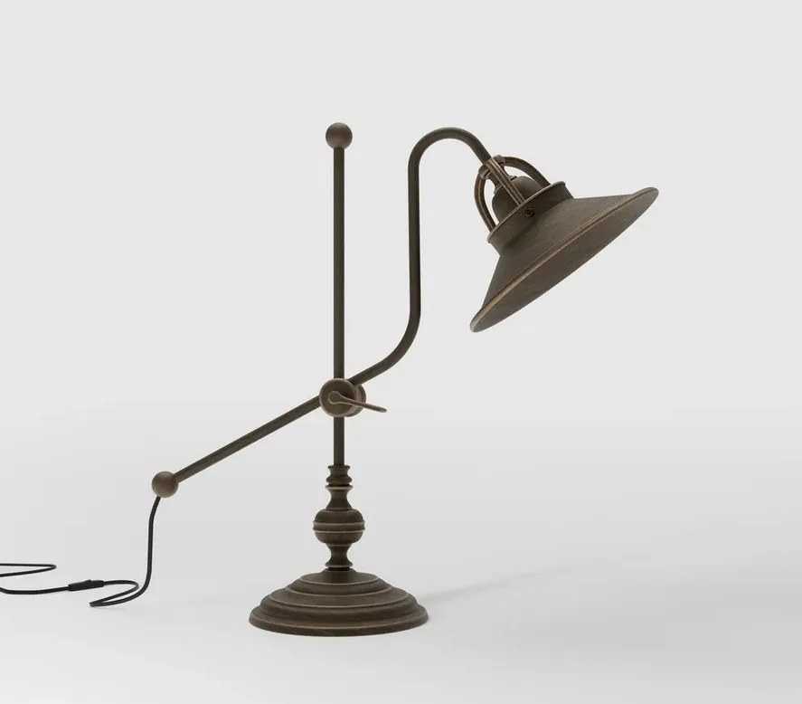 Lampa de masa stil industrial din alama personalizabila Alice