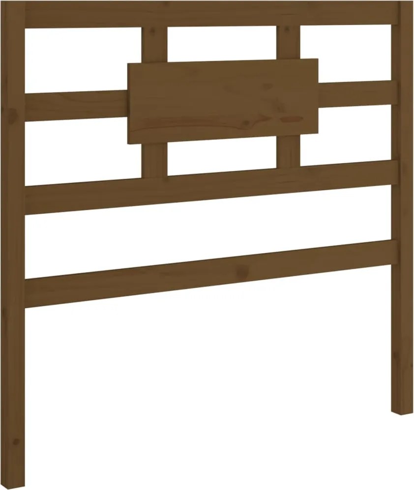 vidaXL Tăblie de pat, maro miere, 95,5x4x100 cm, lemn masiv de pin