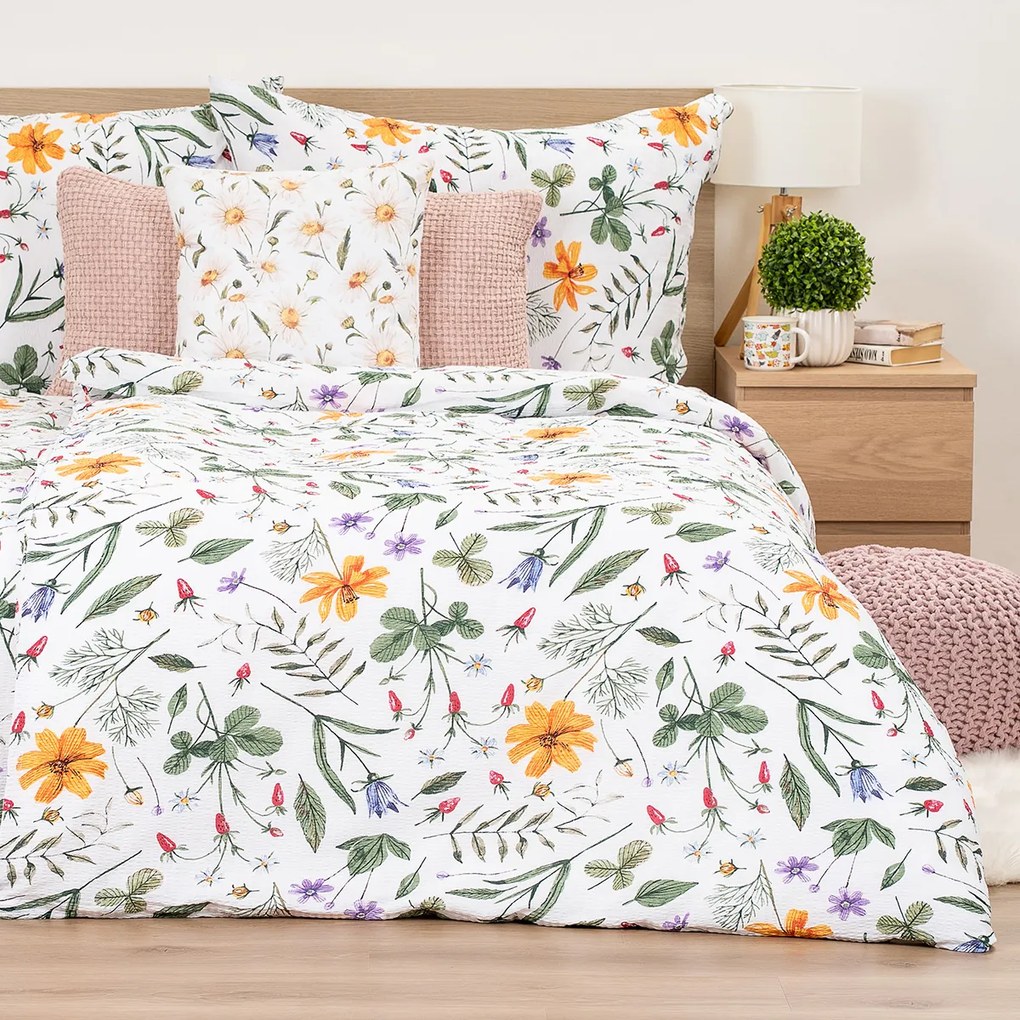 Lenjerie de pat din crep 4Home Wildflower Bliss,140 x 200 cm, 70 x 90 cm, 140 x 200 cm, 70 x 90 cm