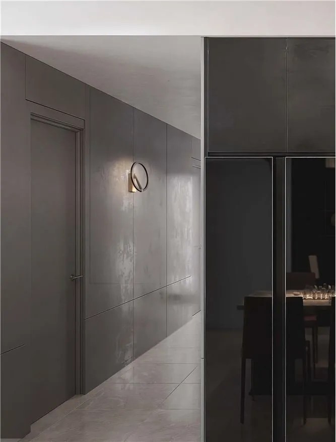 Aplica LED de perete design minimalist TILIA nickel
