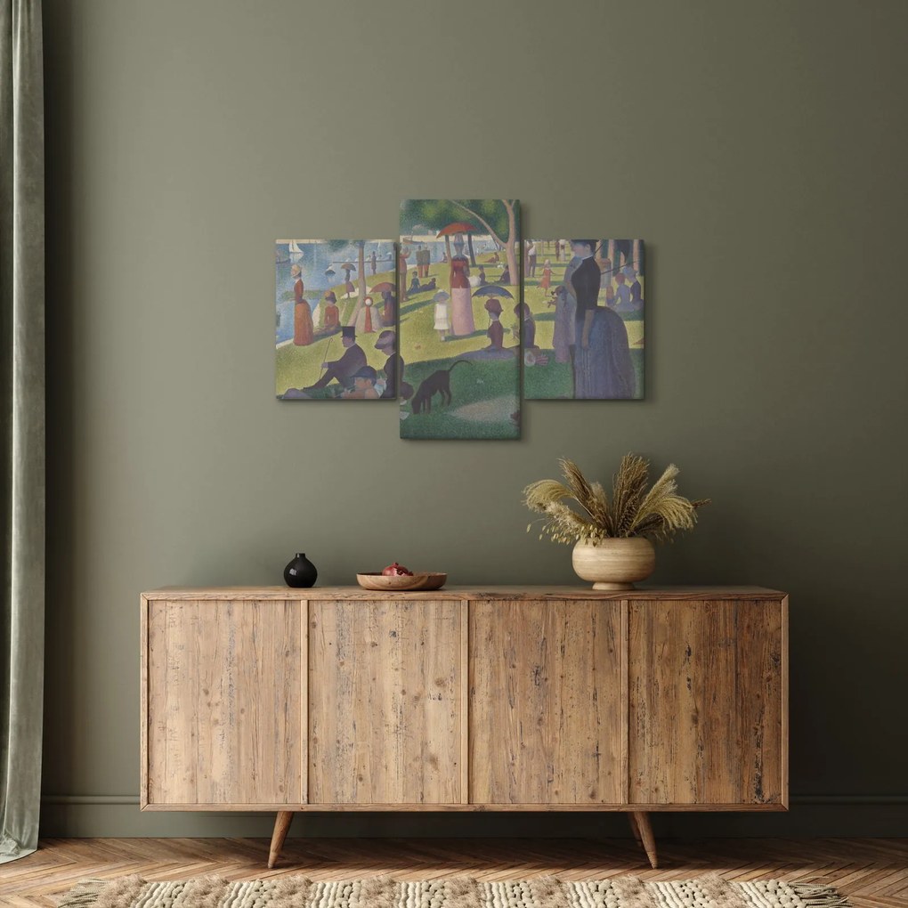 Tablou - Georges Seurat, A Sunday on La Grande Jatte, reproducere (90x60 cm)