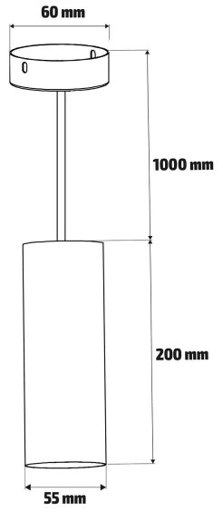Brilagi - Lustră LED reglabilă pe cablu SELE 1xGU10/6W/230V, negru/auriu