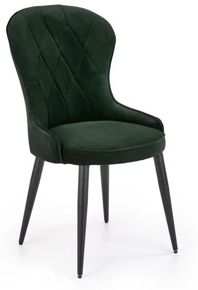 Set 6 scaune K366 velvet verde