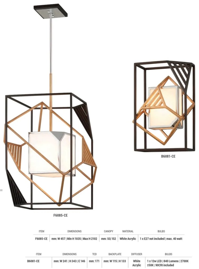 Aplica de perete design modern CUBIST