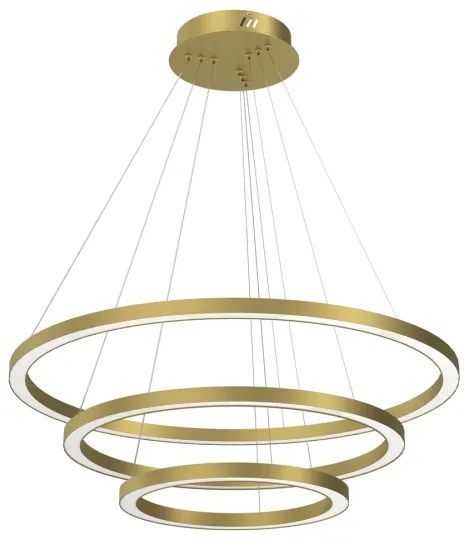 Lustră LED pe cablu GALAXIA LED/85W/230V aurie