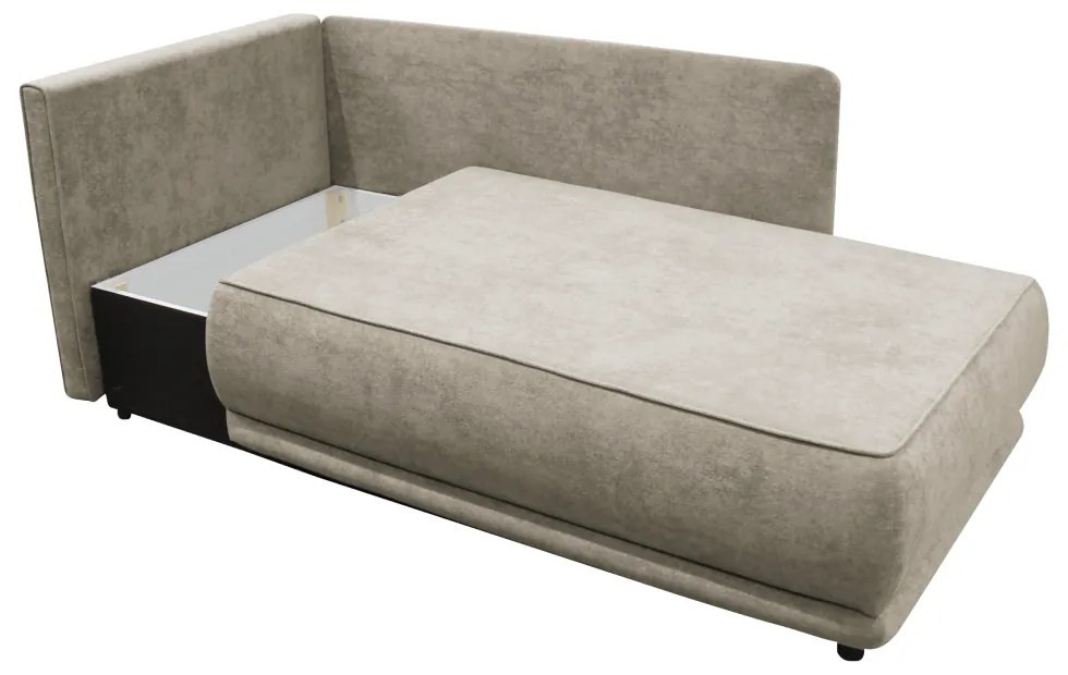 Canapea extensibila, bej gri Taupe, pe stanga, LIAMI