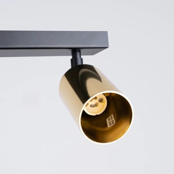 Spot Sollux SL.1388 WINX 6xGU10/10W/230V negru/auriu