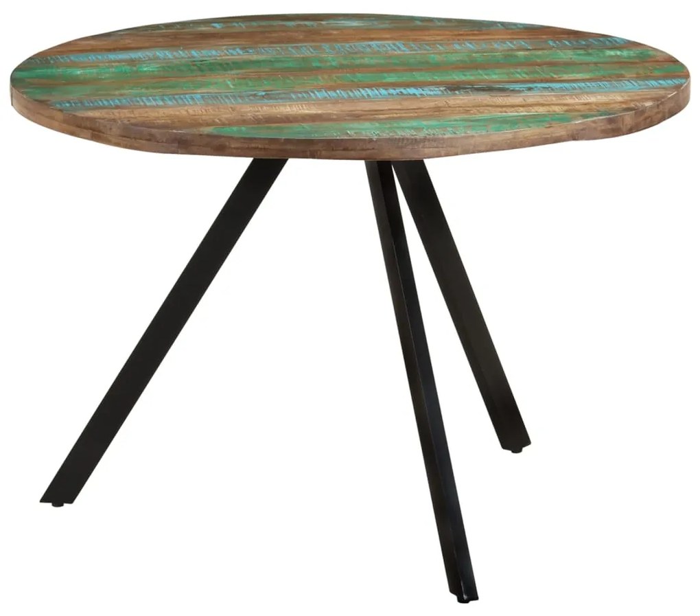 vidaXL Masă de bucătărie, 110x75 cm, lemn masiv reciclat