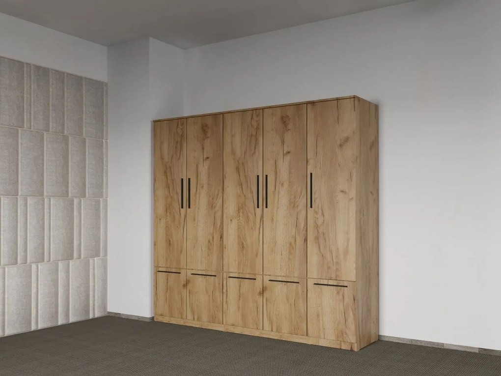 Set mobila dormitor 4 piese Stejar Levi C10