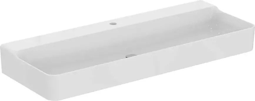 Lavoar suspendat Ideal Standard Atelier Conca 120 cm alb lucios cu orificiu baterie