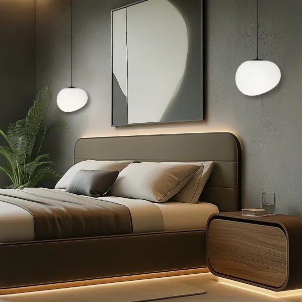 Lustră pe cablu STONES 1xE27/40W/230V d. 25 cm