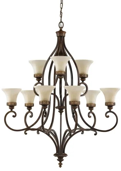 Lustră pe lanț DRAWING Feiss FE-DRAWING-ROOM9 ROOM 9xE27/60W/230V