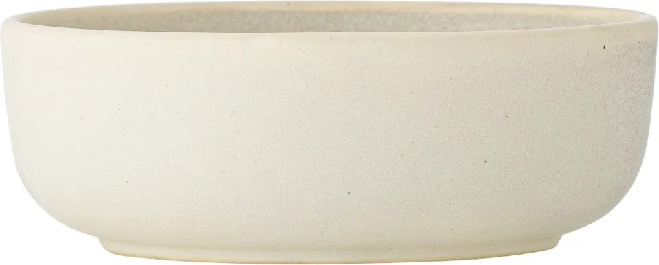 Set 4 boluri din ceramică artizanală alba si pește sculptat în relief, roșu, 14.5×5 cm, „Hadden"