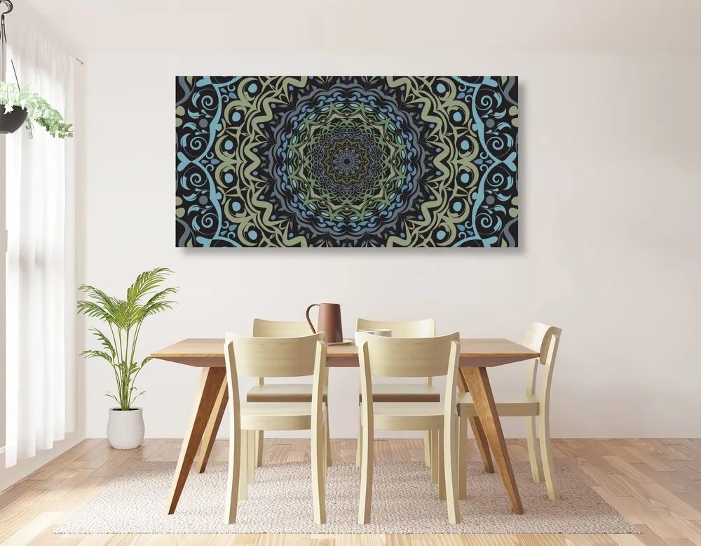 Tablou Mandala abstractă în stilul vintage
