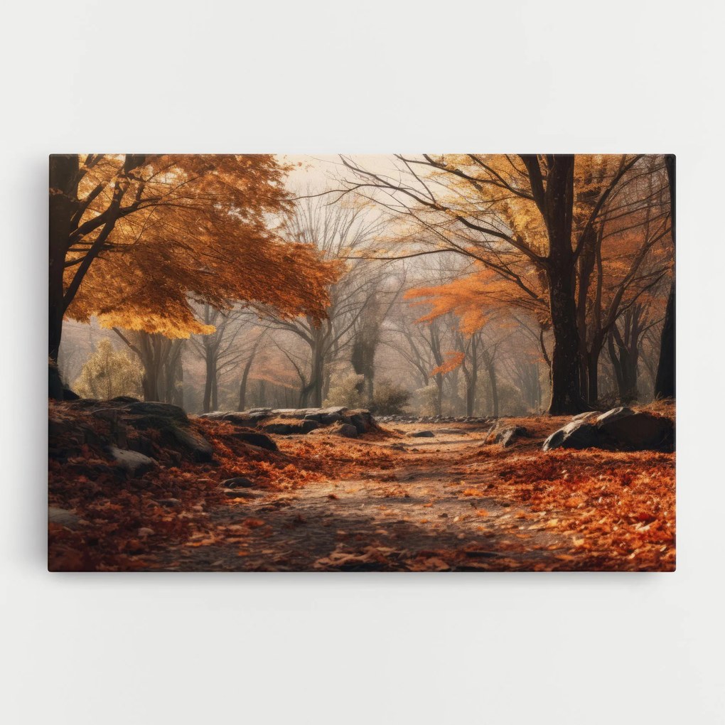 Tablou Canvas, 80x120cm, Dormitor si Living, Peisaje, Toamna, Autumn Forest