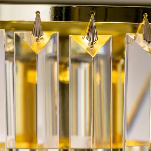 Aplică de cristal Brilagi MOZART 2xE14/40W/230V auriu