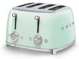 Toaster 4 Felii SMEG TSF03PGEU, Stilul Anilor 50, Verde Pastel