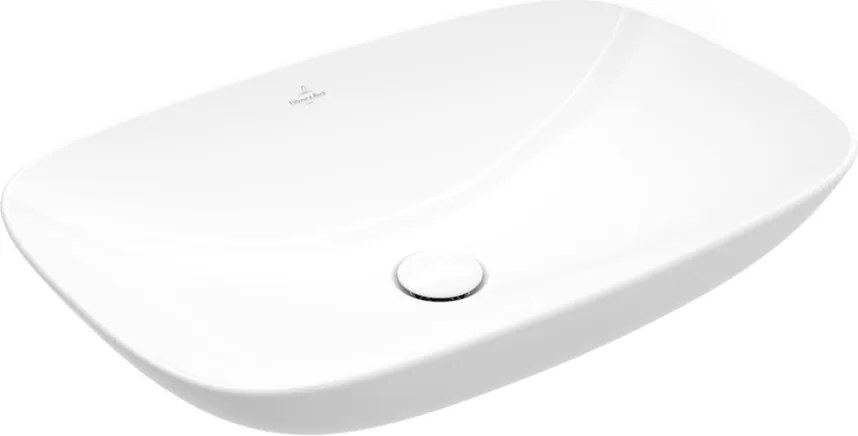 Lavoar pe blat Villeroy&Boch Loop&Friends TitanCeram alb Alpin CeramicPlus 62x42 cm