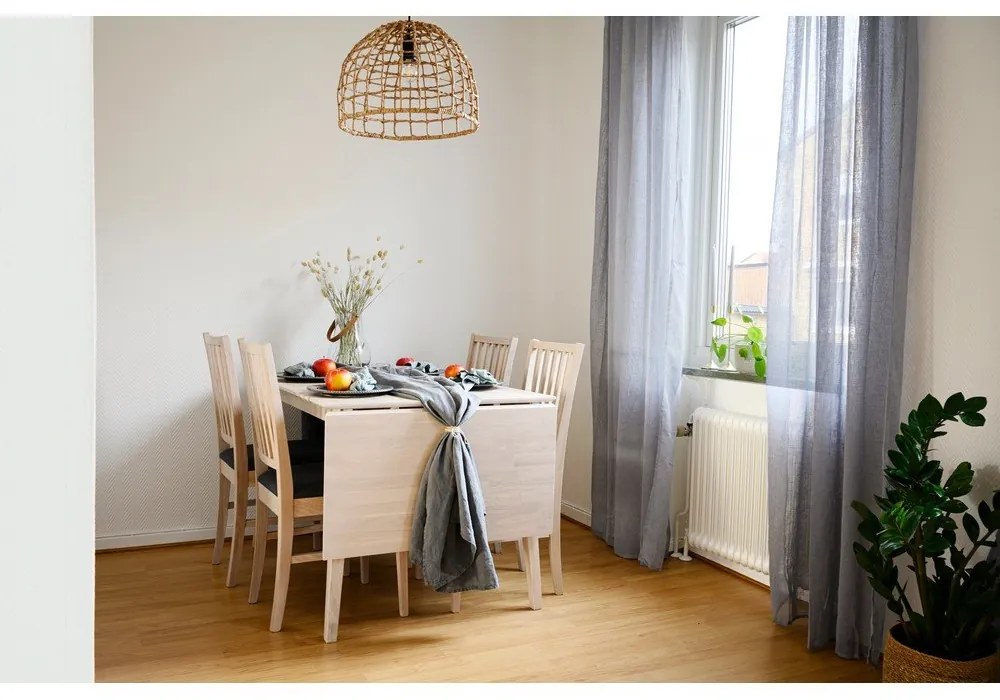 Masă de dining pliabilă din stejar lăcuit mat Rowico Mimi, 120 x 80 cm