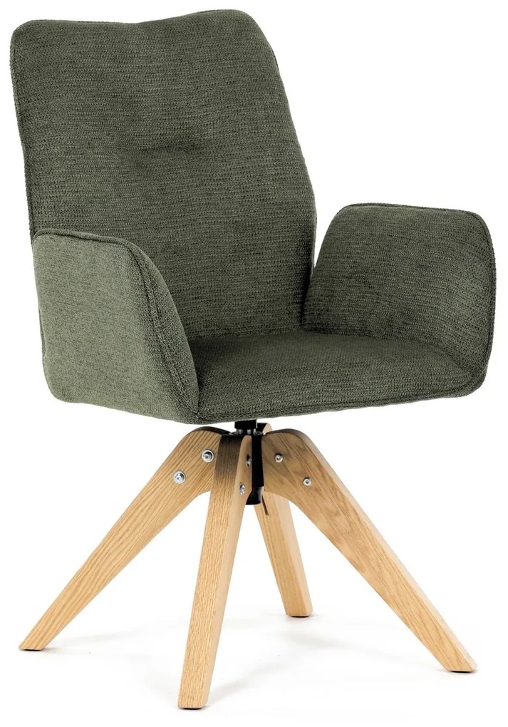 Scaun de sufragerie DCH-C2148 GRN2 cu materialimpermeabil