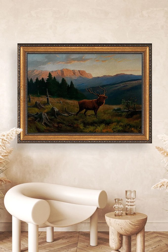 Pictură decorativă pe pânză înrămată, Wallity, Culoare: Multicolor