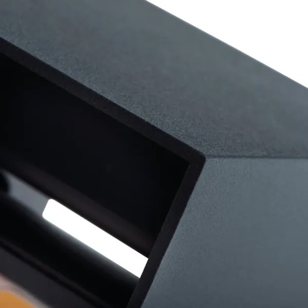 LED Aplică perete exterior REKA LED/7W/230V IP54 negru