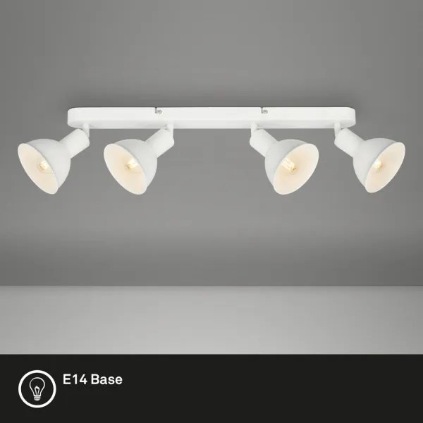 Spot Brilo RETRO 4xE14/25W/230V alb