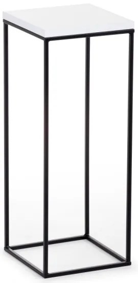 Suport flori BASICLOFT 60x24 negru/alb