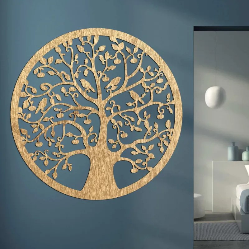 SENTOP | Copac circular al vieții din lemn pe perete | ARBOR
