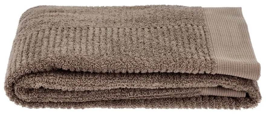 Prosop taupe din bumbac din frotir 50x70 cm Classic – Zone
