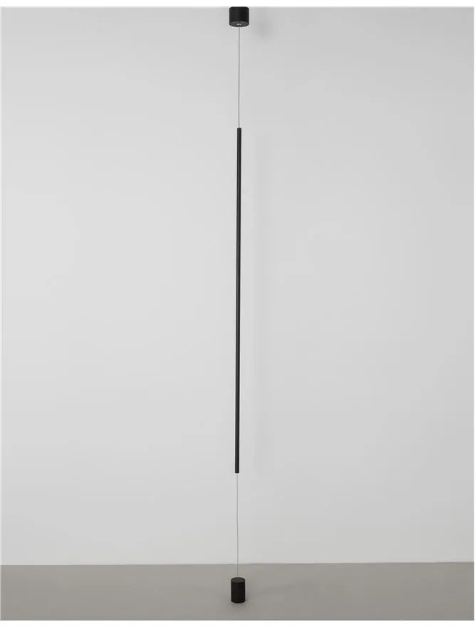 Lampa LED podea/tavan design modern deosebit ELETTRA negru