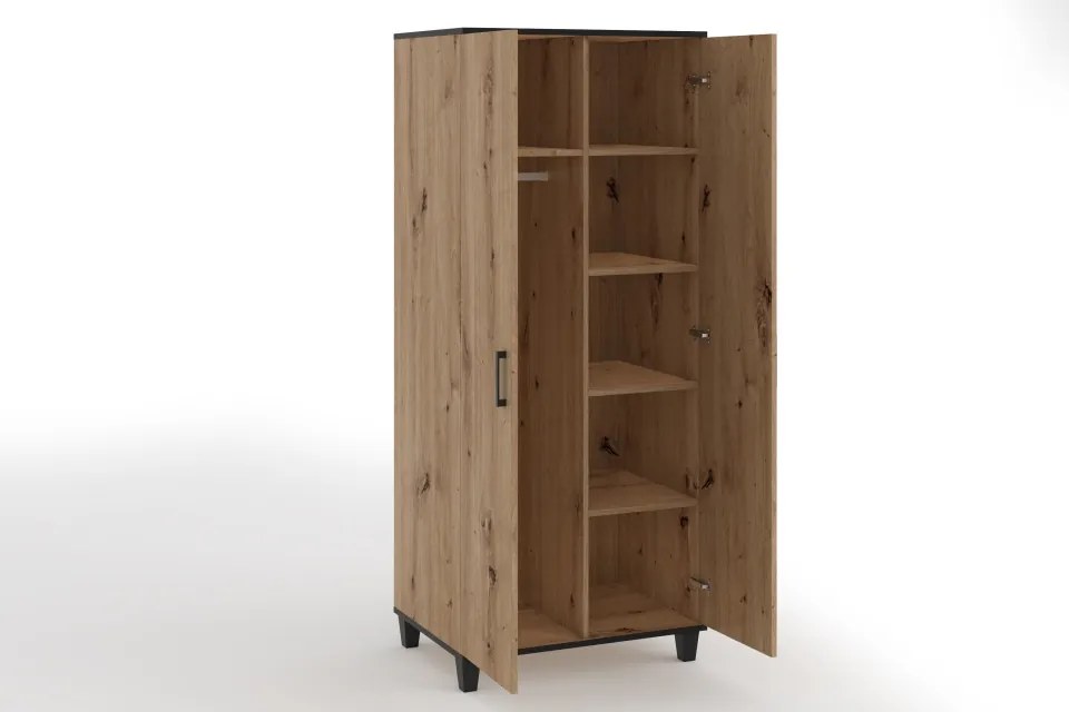 Dulap POLA 12 – 80x56x193 cm – Stejar Artisan