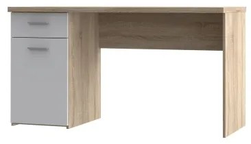 Birou GINO alb/stejar Sonoma