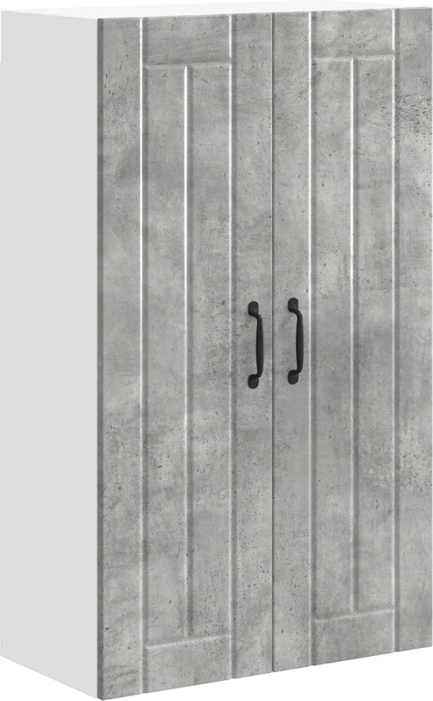 vidaXL Dulap de bucătărie Gri din beton 60 x 31 x 100 cm Lemn compozit