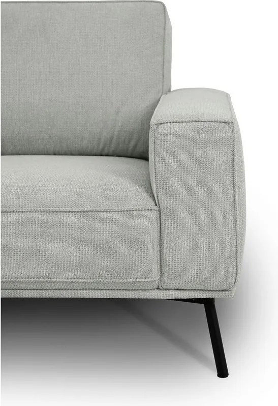 Colțar gri deschis cu tapițerie din chenille (cu colț pe partea stângă/în formă de ”L”) Amsterdam – Scandic
