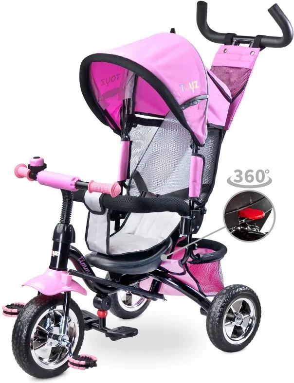 Tricicleta pentru copii cu scaun reversibil Toyz Timmy Pink