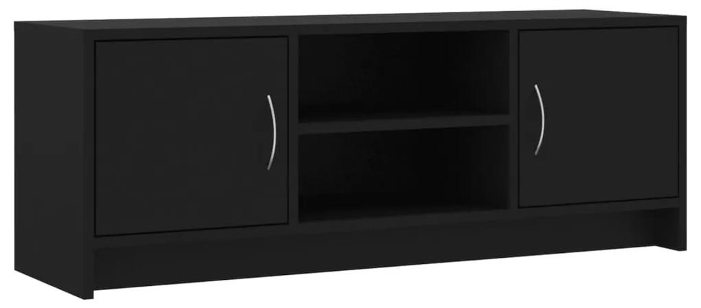 823254 vidaXL Comodă TV, negru, 102x30x37,5 cm, lemn prelucrat