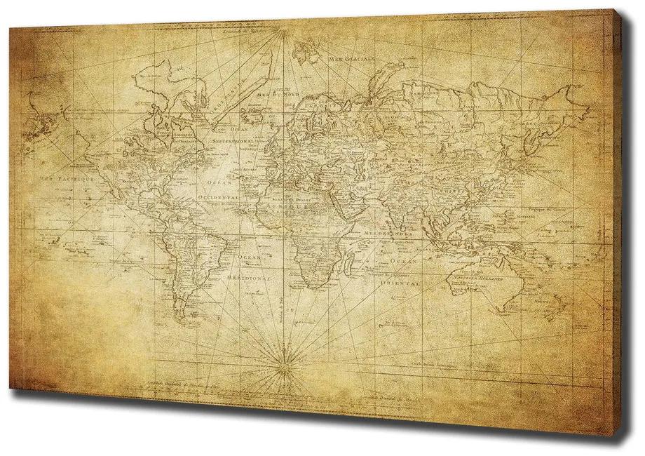 Tablou pe pânză canvas Harta lumii vechi