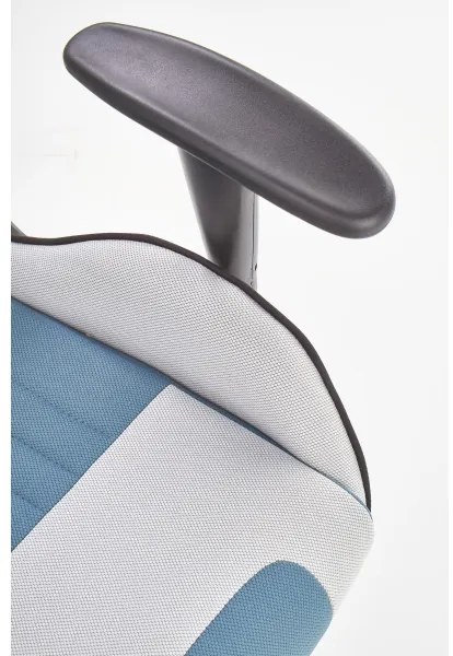 Scaun de birou KODA, gri deschis/albastru