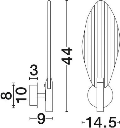 Aplica de perete LED design decorativ SERIQ