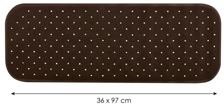 Spirella Covor de baie anti-alunecare CLASSPremium, maro, 36 x 97 cm