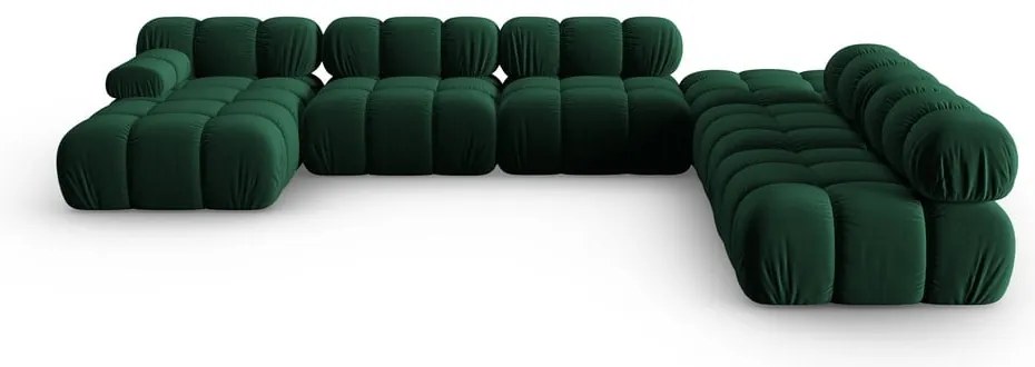 Canapea verde cu tapițerie din catifea 379 cm Bellis – Micadoni Home