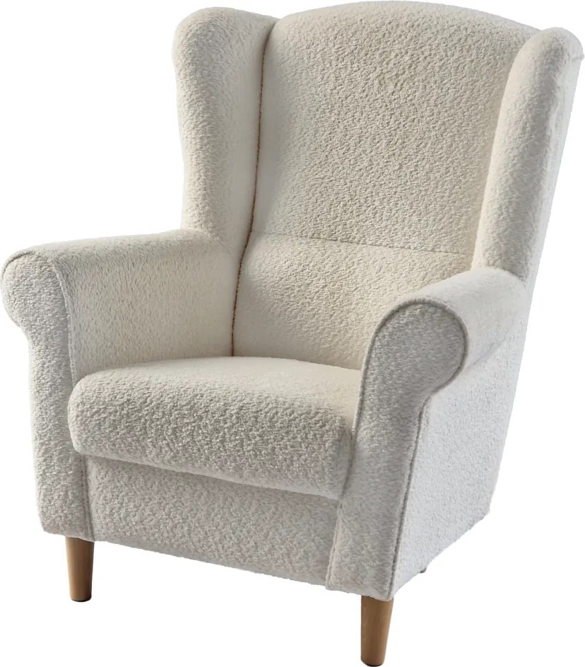 Fotoliu, textil crem Coral, CHARLOT