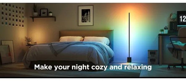 Lampadar LED Govee Smart MATTER LED RGBICWW Wi-Fi + telecomandă