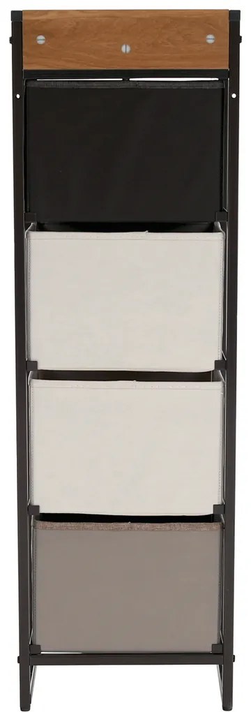 Comodă cu sertare din material textil HAZEL TIP 1,maro, L