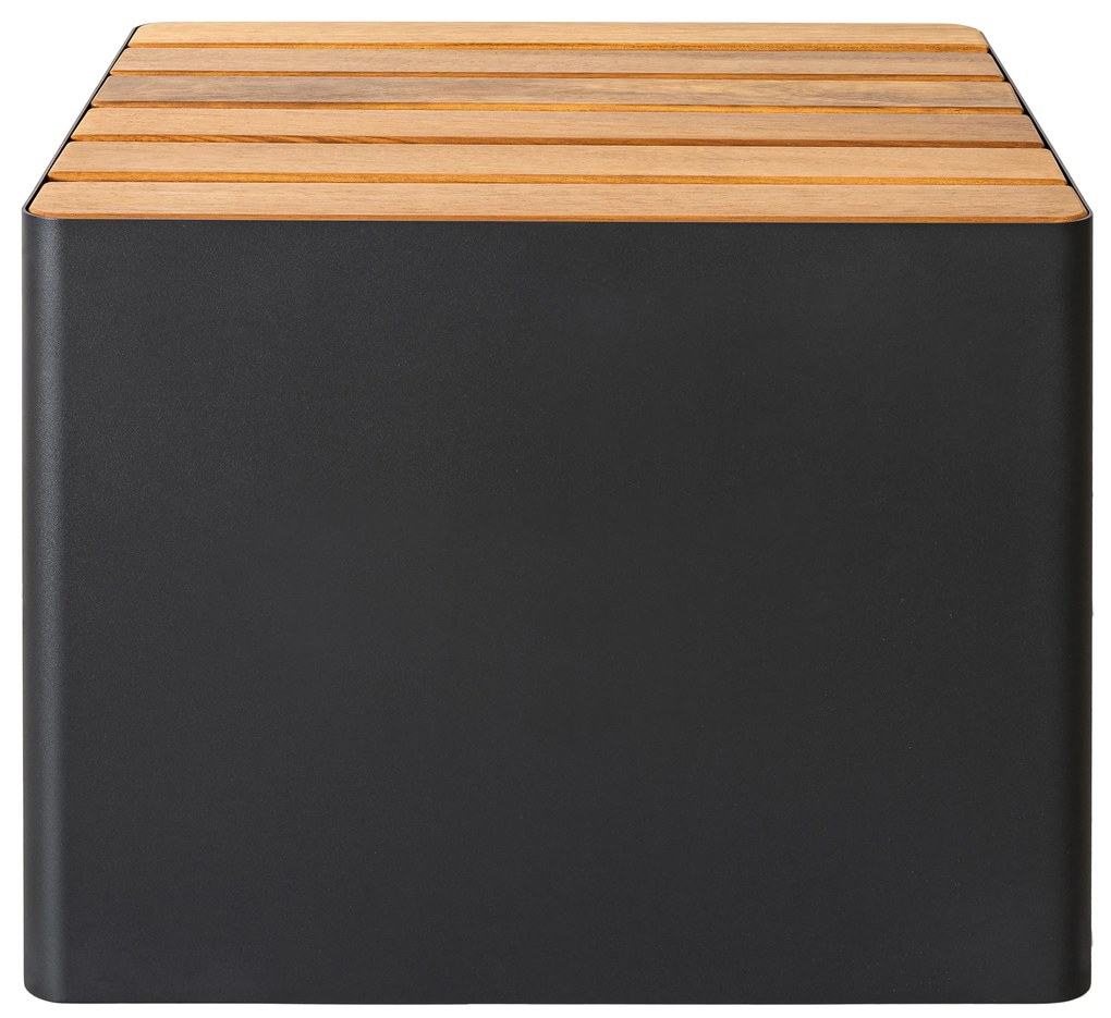 Scaun de exterior WOODGREEN, mai multe variante - Hobby Flower Culoare: negru/lemn natural