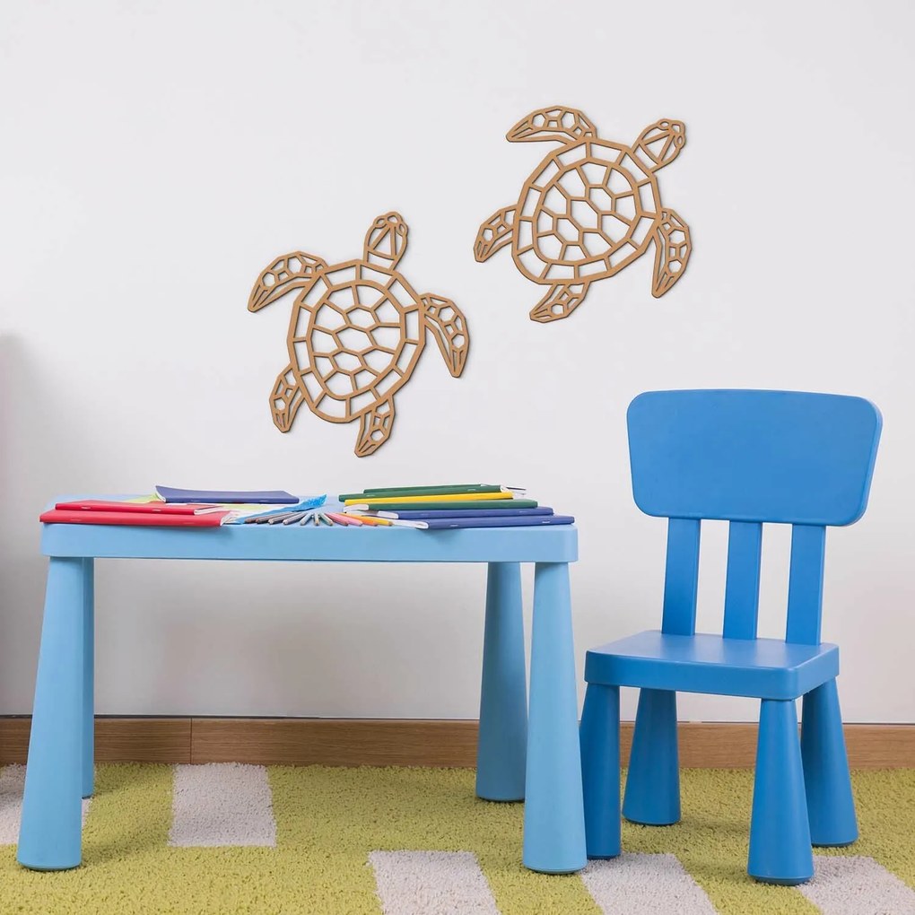 DUBLEZ | Decorațiune din lemn - Broasca țestoasă poligonală